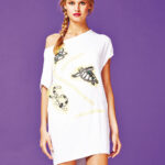 Tunica bianca con ricamo