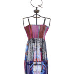 Bandage dress, patterned