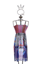 Robe bandeau à motifs