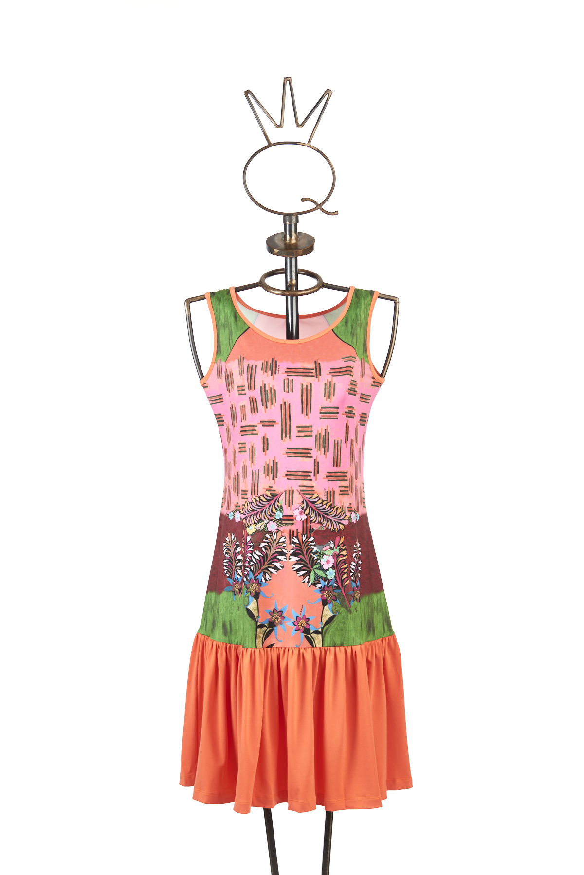 18SSNJ460_28_a Robe à motifs – Image 1