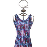 Top in jersey stampato con rouche