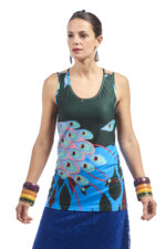 Top 'Afropavo' imprimé paon – Image 5