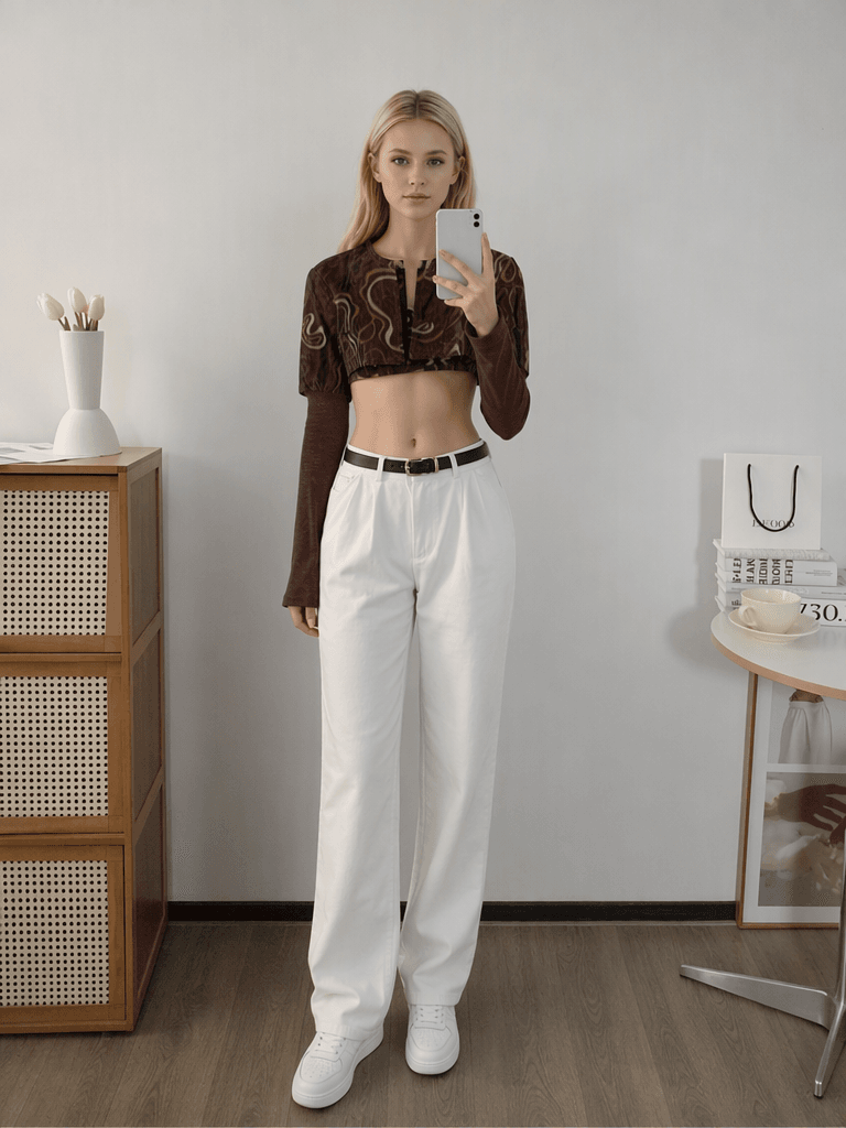 06WOH122A Ohdd bolero in shape-memory fabric and wool - Image 1