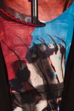 Vestito in jersey stampato e jersey nero - immagine 4