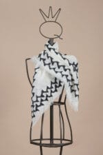 Foulard bianco e nero