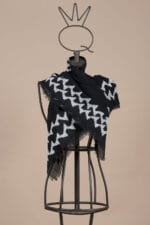 Foulard nero e bianco