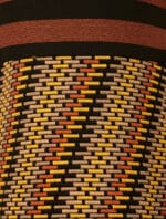 Vestito corto in velluto e tessuto di maglia jacquard - immagine 4