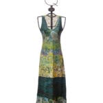 Vestito lungo in jersey elasticizzato.