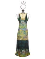Vestito lungo in jersey elasticizzato. - immagine 2